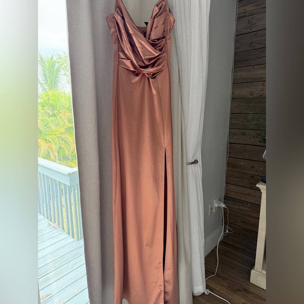 Windsor Satin Rose Dress